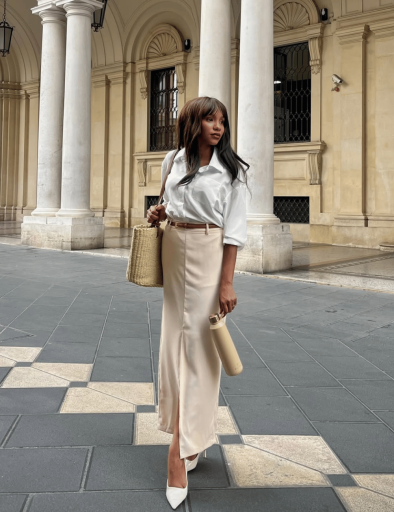 Tweed Midi Skirt