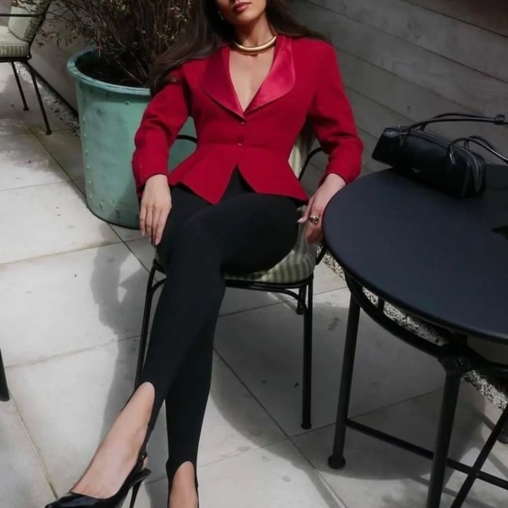 Red Velvet Blazer